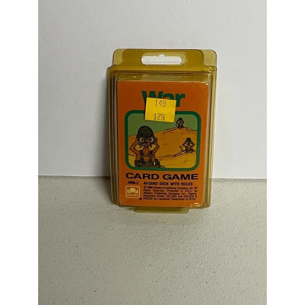 Vintage 1988 Golden WAR Card Game 4906-2 Sealed Rare 45 Deck